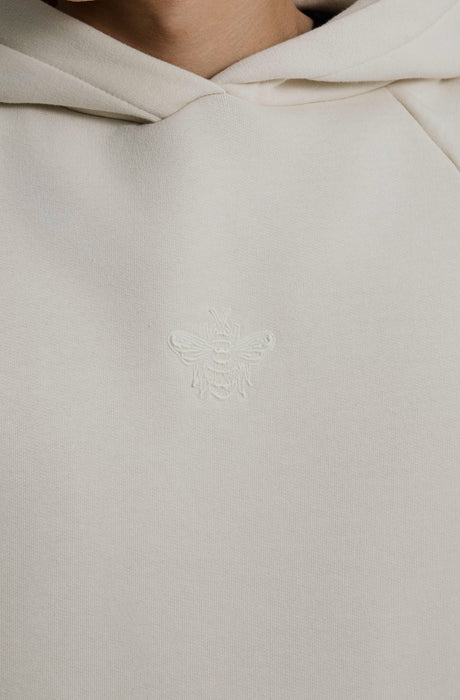 MagicBee Glow-in-the-dark logo Raglan Hoodie - BEIGE