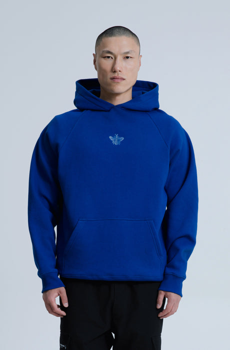 MagicBee Glow-in-the-dark logo Raglan Hoodie - Blue Royal