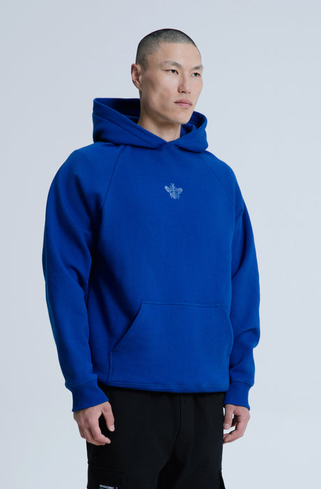 MagicBee Glow-in-the-dark logo Raglan Hoodie - Blue Royal