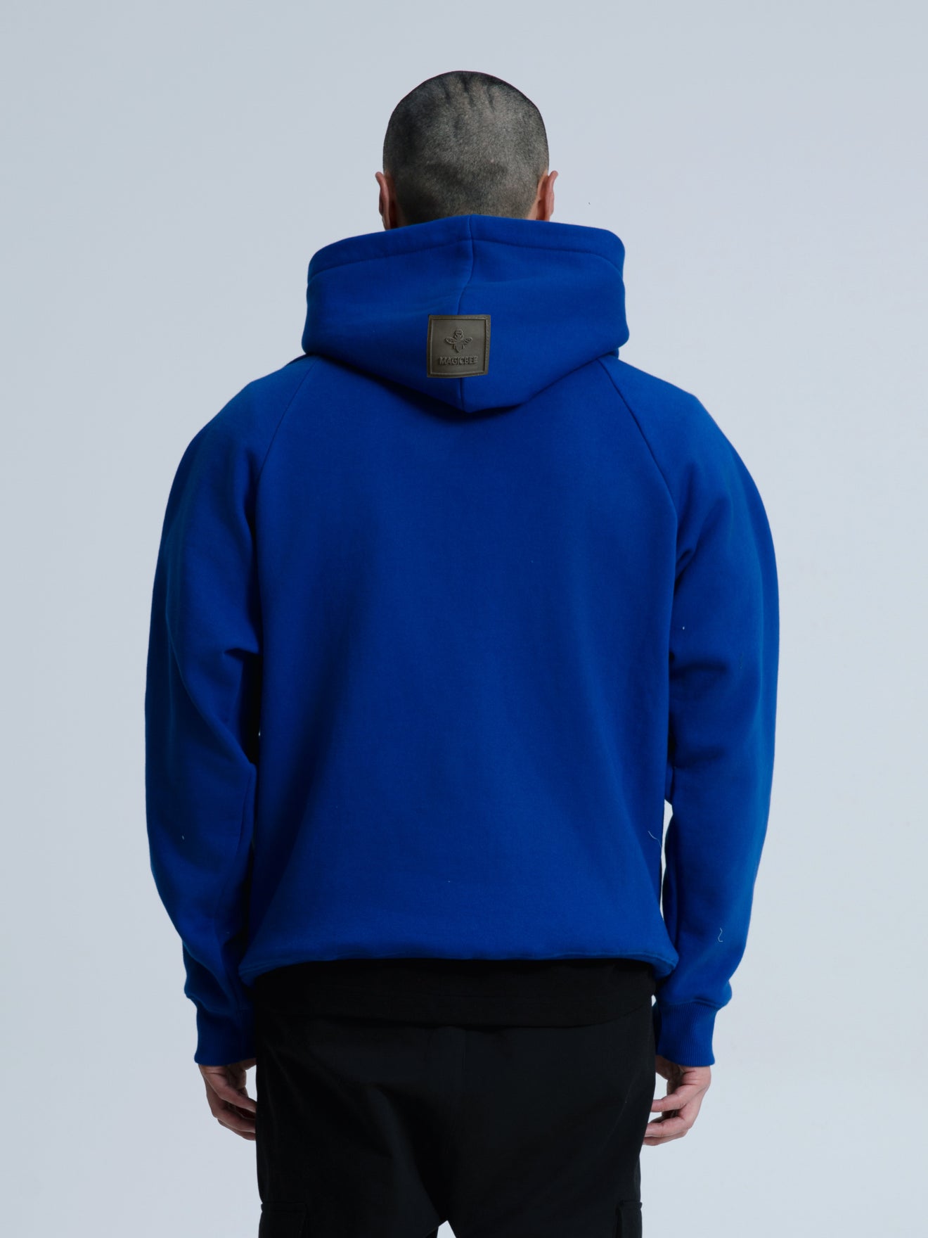 MagicBee Glow-in-the-dark logo Raglan Hoodie - Blue Royal