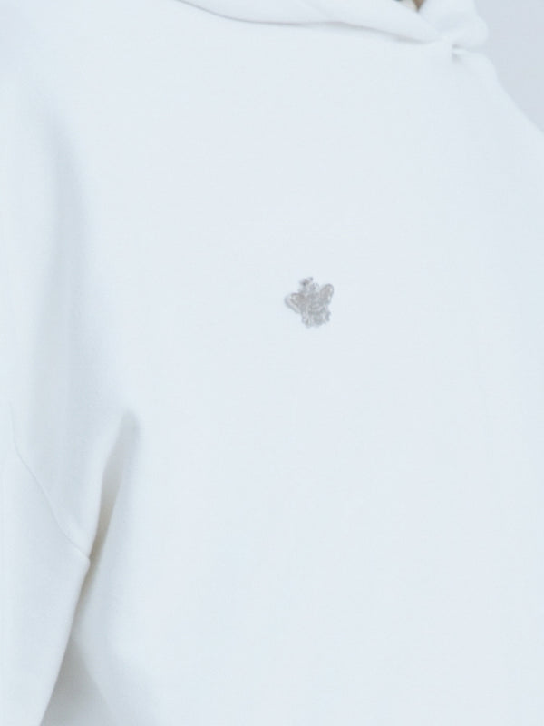 MagicBee Metallic Logo Hoodie - Off White