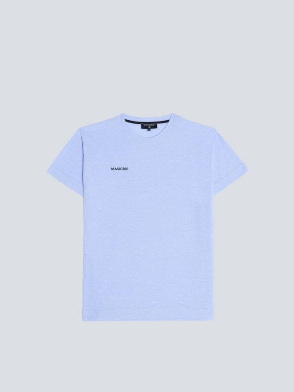 MagicBee Waffle Embroiderd Logo Tee - Lilac