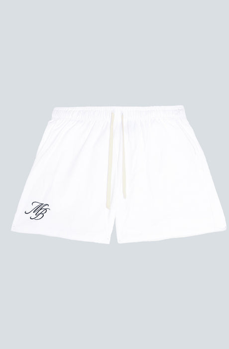 MagicBee Embroidered Golf Logo Shorts - Off White