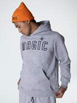 MagicBee Fuzzy Logo Hoodie - Grey - magicbee-clothing