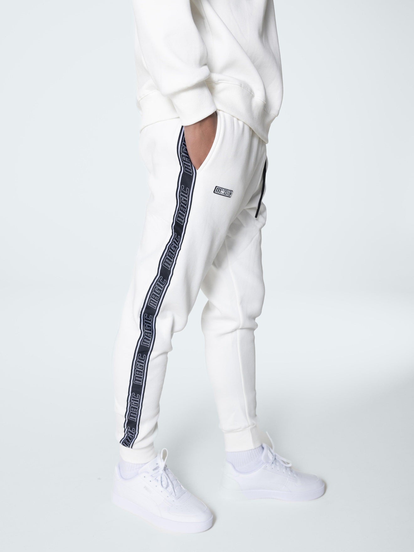 MagicBee Gross Track Pants - White - magicbee-clothing