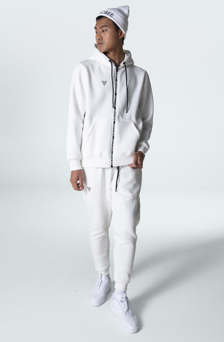 MagicBee Triangle Logo Pants - White - magicbee-clothing