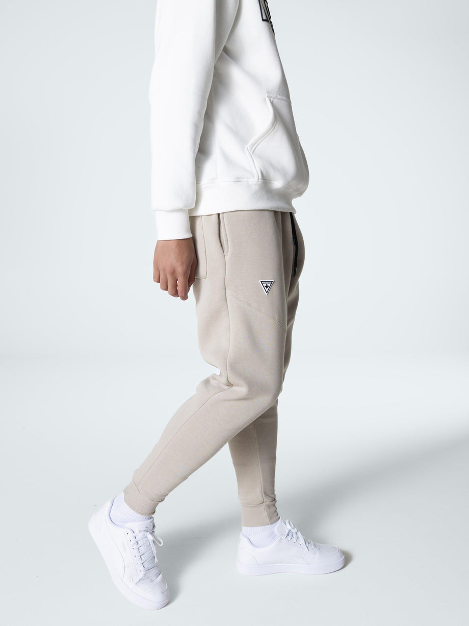 MagicBee Triangle Logo Pants - Beige - magicbee-clothing