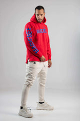 MagicBee Double Logo Hoodie - Red - magicbee-clothing