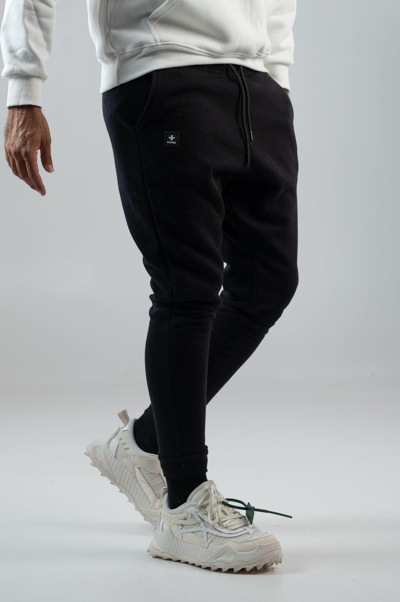 MagicBee Side Rib Pants - Black - magicbee-clothing