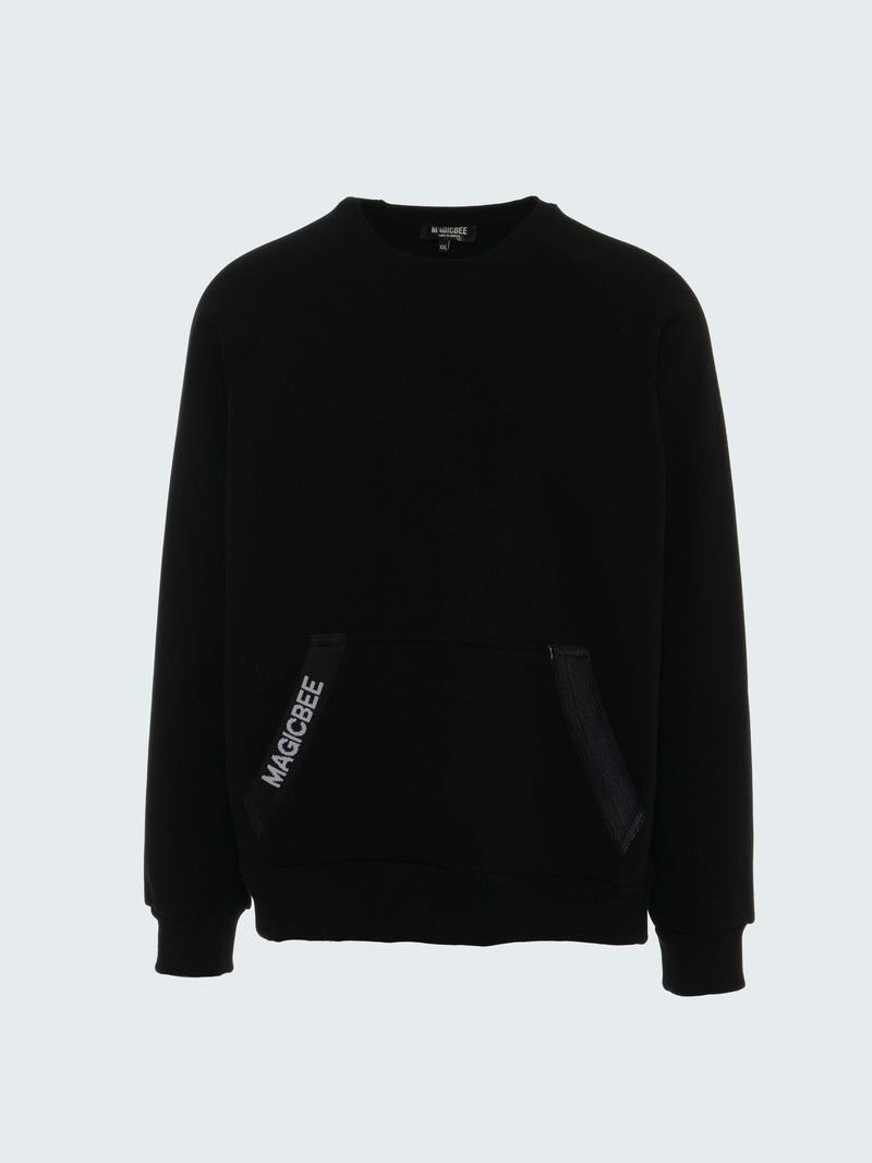 MagicBee Pocket Tape Sweatshirt - Black