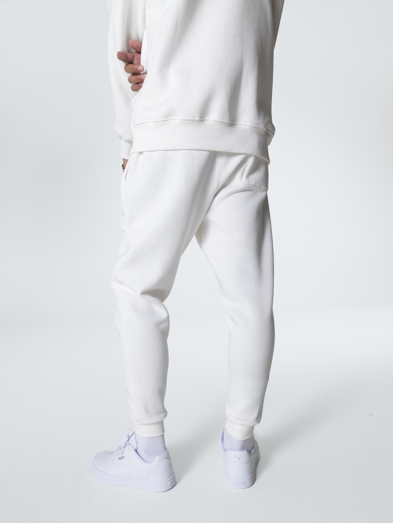 MagicBee Triangle Logo Pants - White - magicbee-clothing