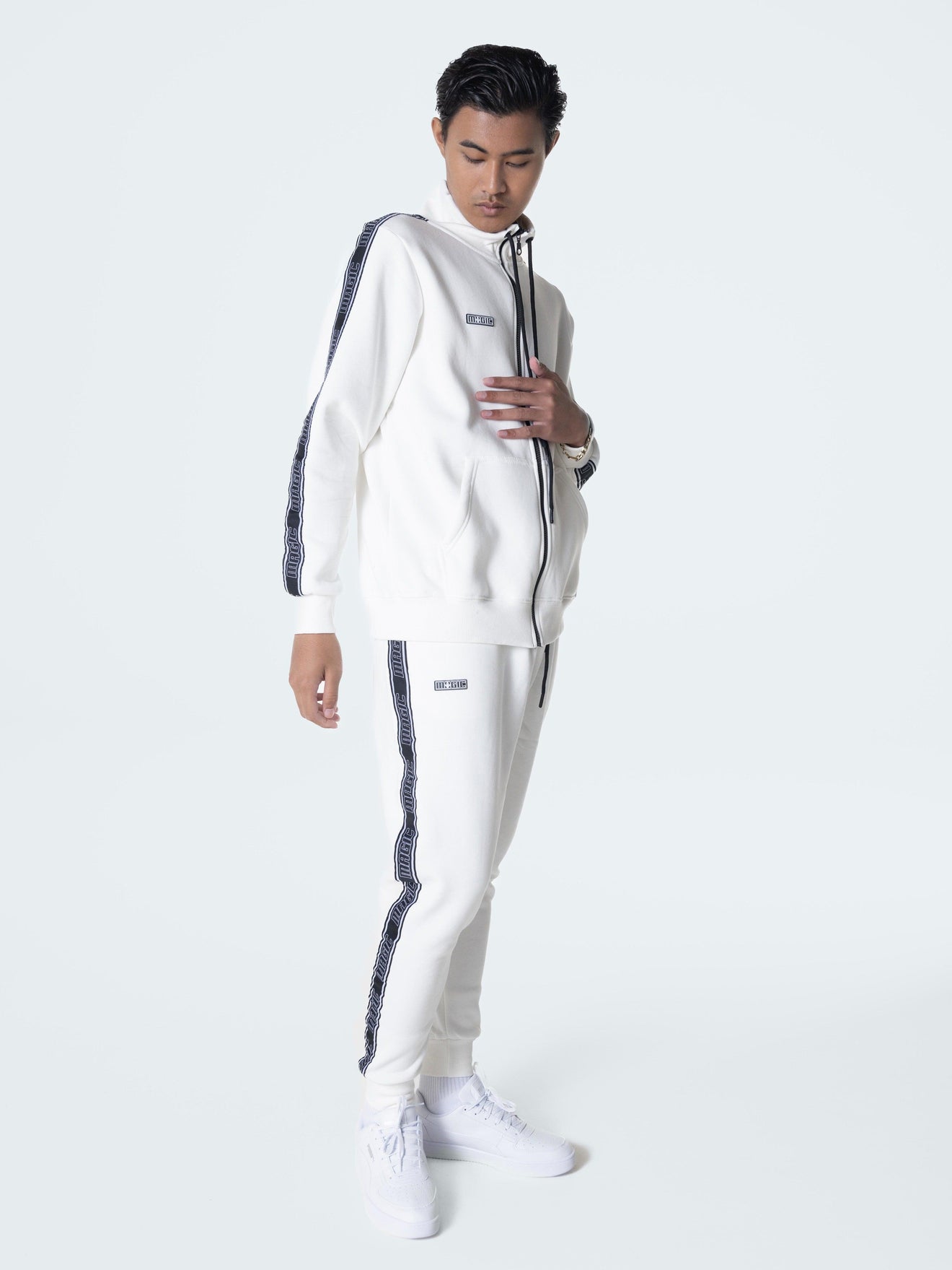 MagicBee Gross Track Jacket - White - magicbee-clothing