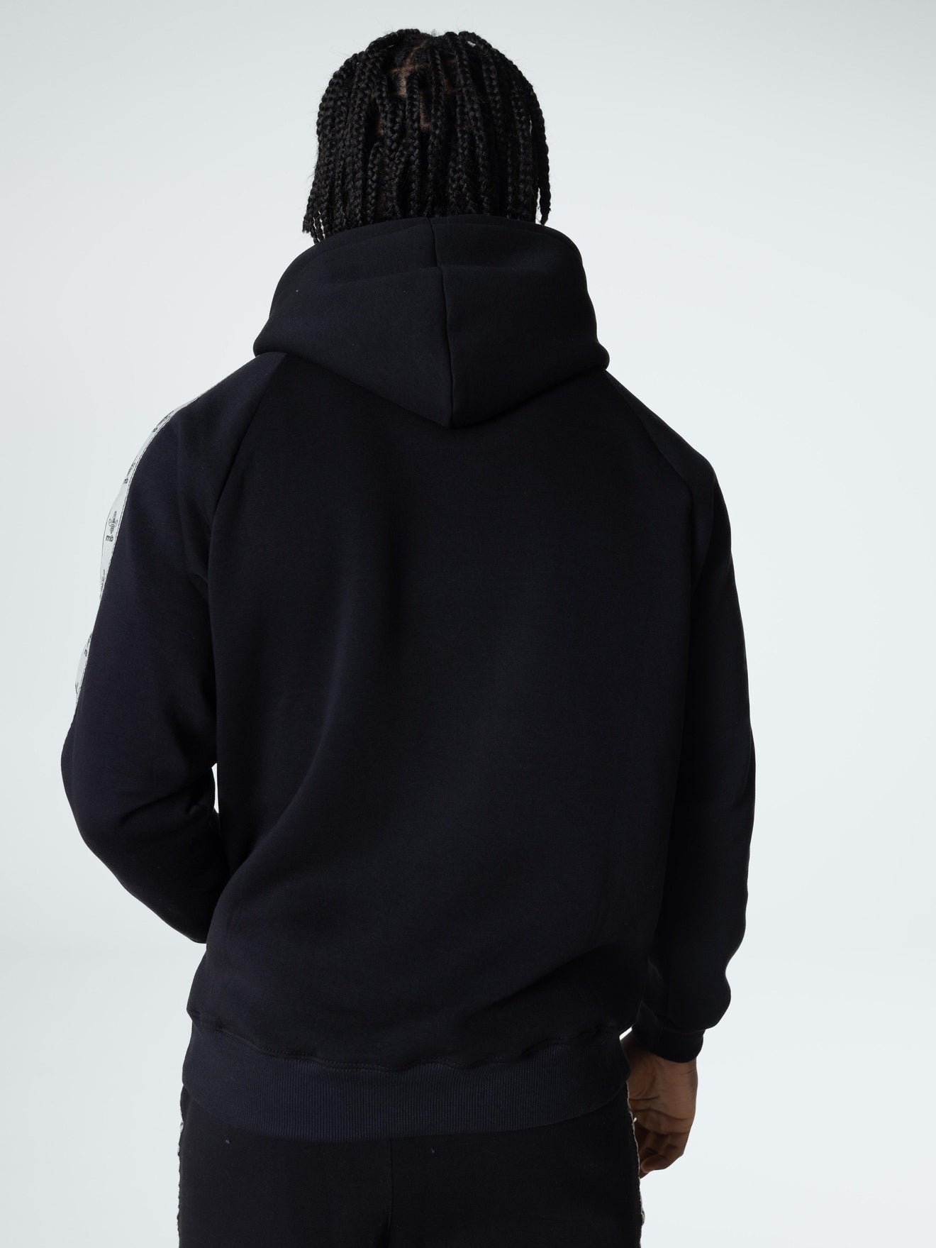 MagicBee Beige Tape Hoodie - Black - magicbee-clothing