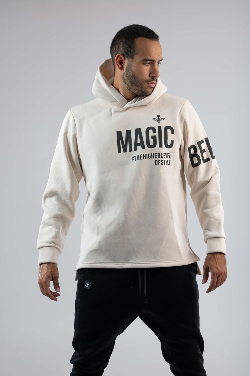 MagicBee Sleeves Logo Hoodie - Light Sand