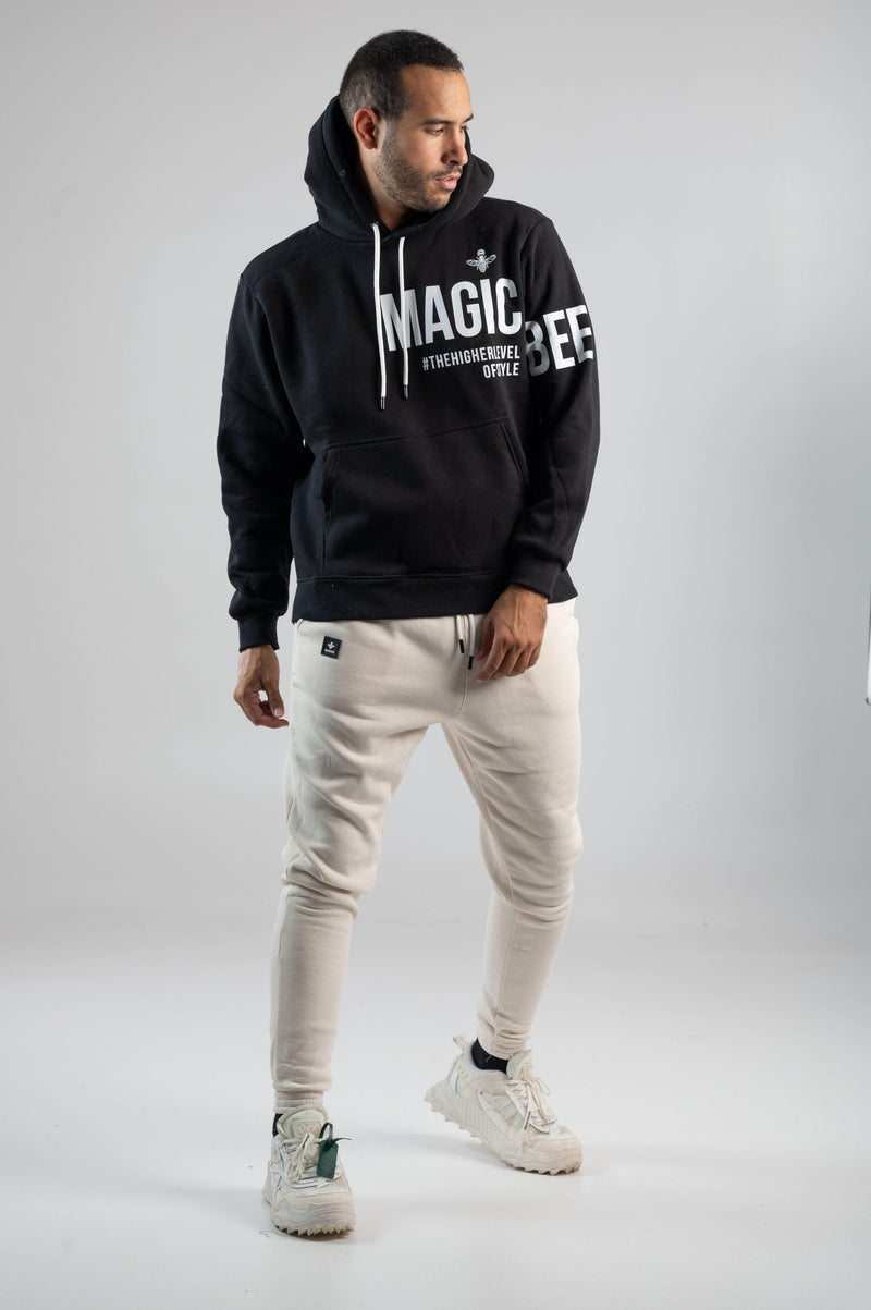 MagicBee Sleeves Logo Hoodie - Black - magicbee-clothing