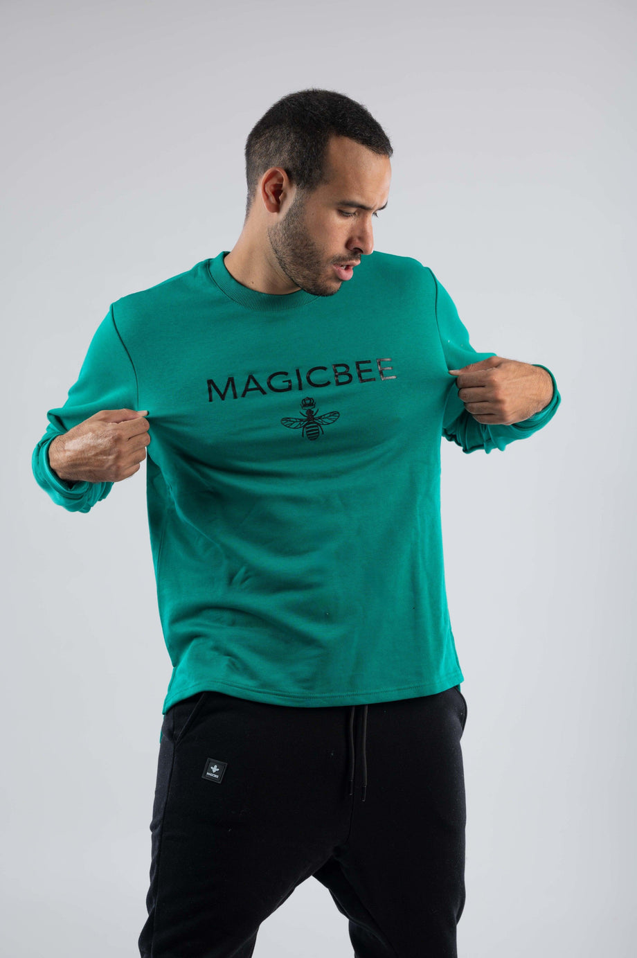 MagicBee Classic Logo Sweatshirt - Green Pao - magicbee-clothing