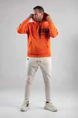 MagicBee Sleeves Logo Hoodie - Orange - magicbee-clothing