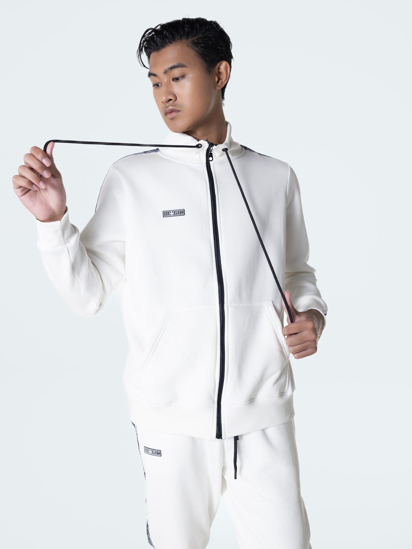 MagicBee Gross Track Jacket - White - magicbee-clothing