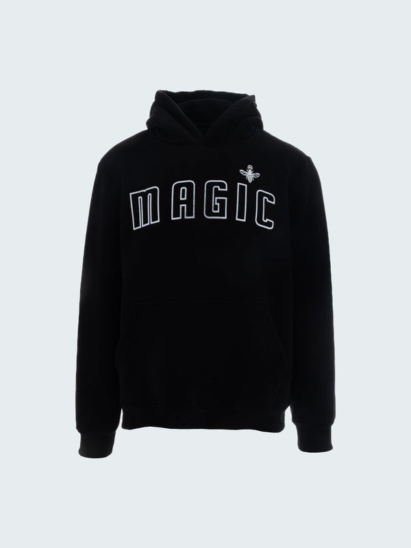 MagicBee Fuzzy Logo Hoodie - Black - magicbee-clothing