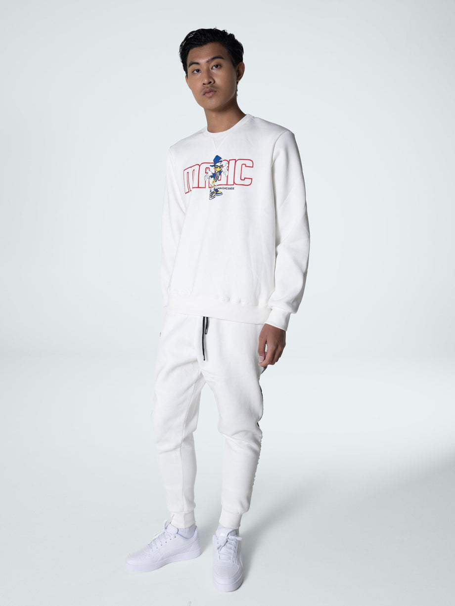 MagicBee Duck Long Sweatshirt - White - magicbee-clothing