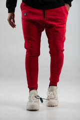 MagicBee Side Rib Pants - Red - magicbee-clothing