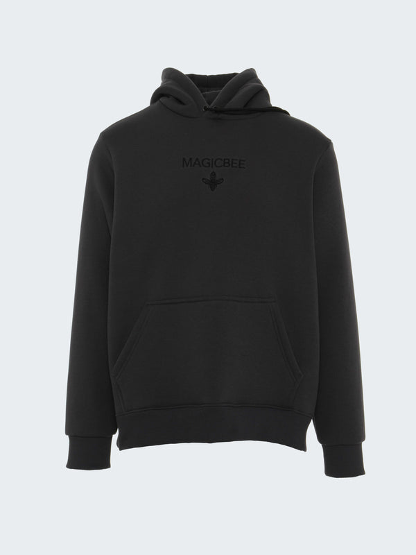 MagicBee Embroidered Logo Hoodie - Dark Grey