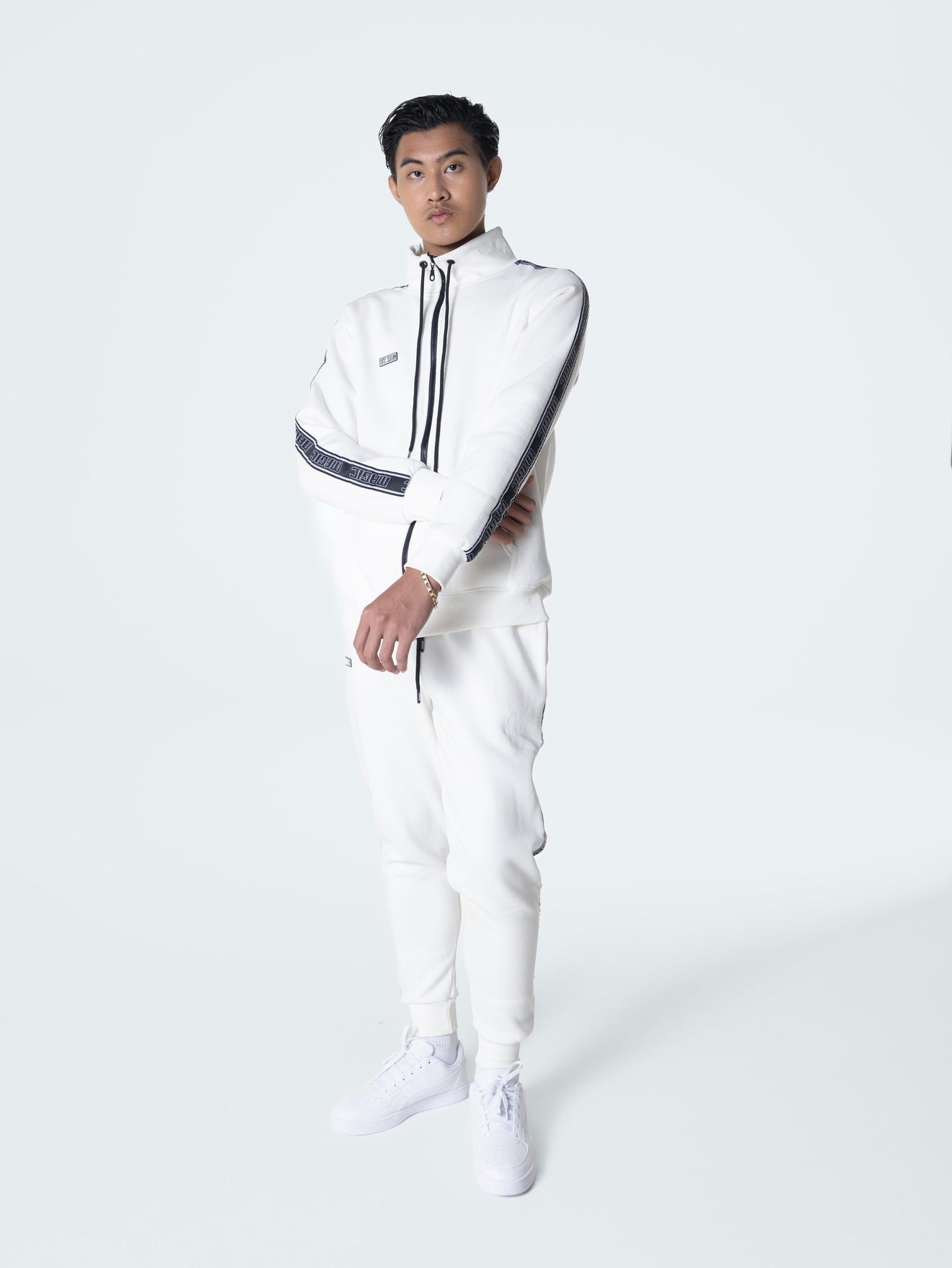 MagicBee Gross Track Jacket - White - magicbee-clothing