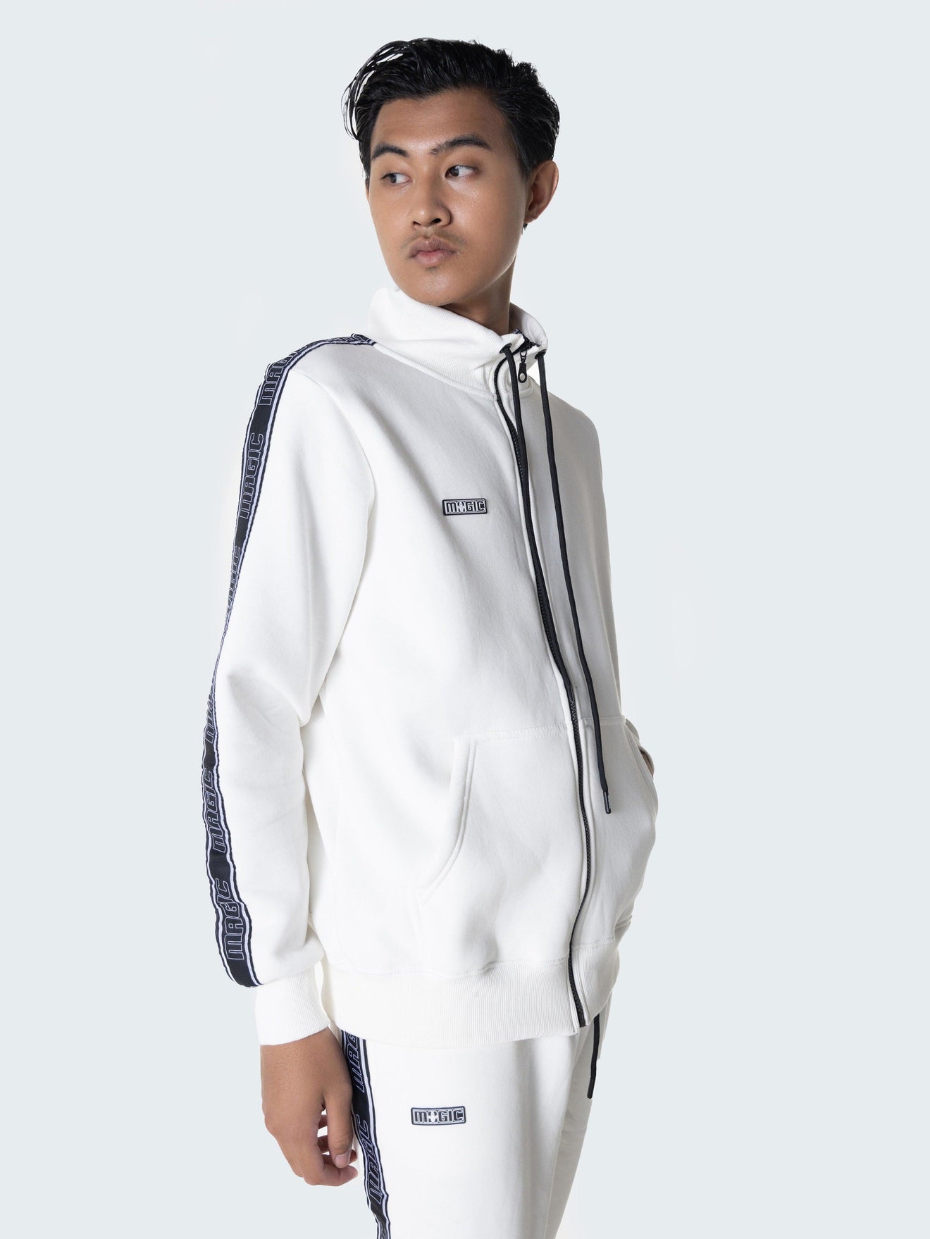 MagicBee Gross Track Jacket - White - magicbee-clothing