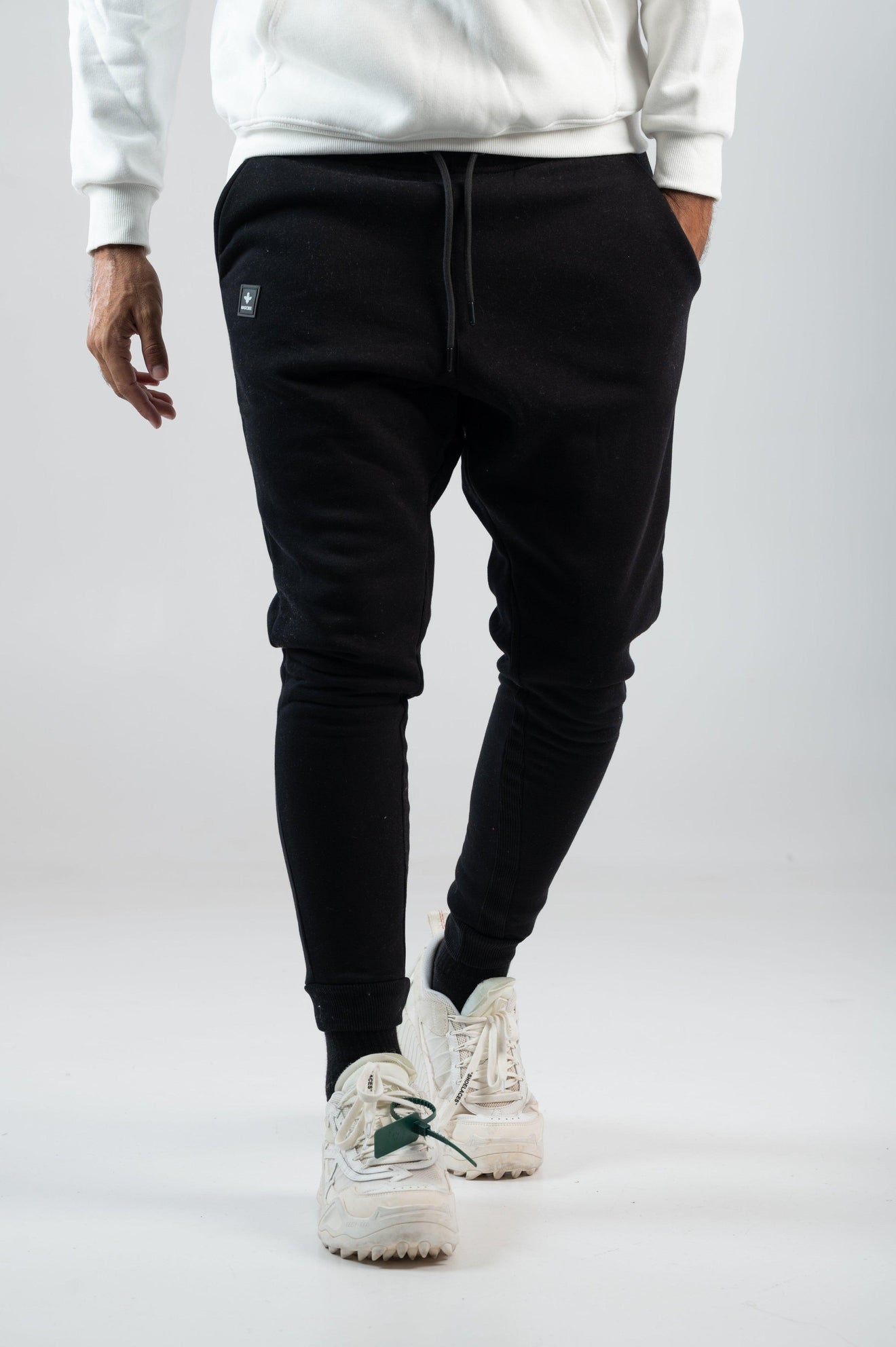 MagicBee Side Rib Pants - Black - magicbee-clothing