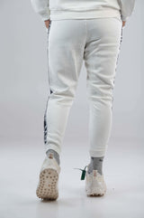MagicBee Elastic Stripes Pants - Off White - magicbee-clothing