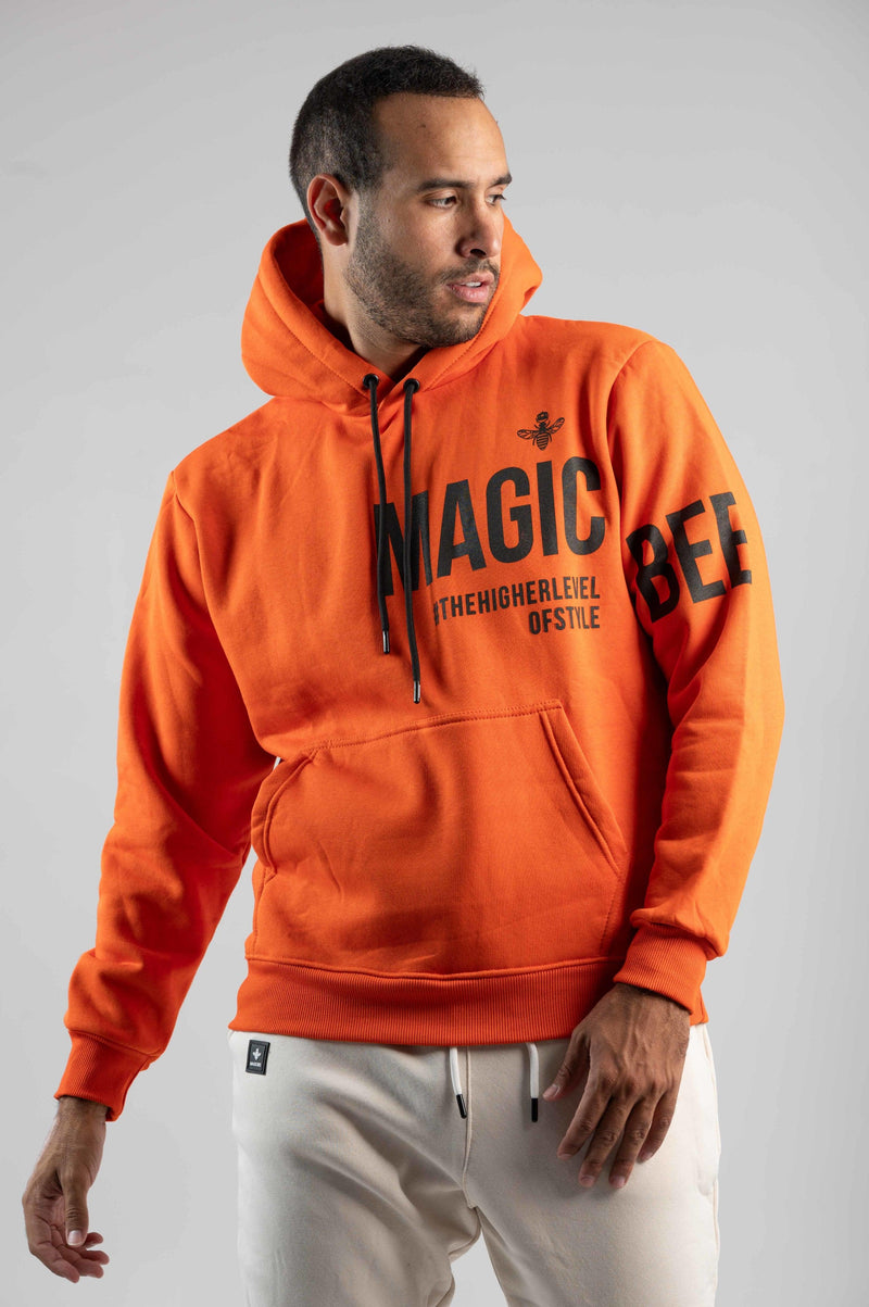 MagicBee Sleeves Logo Hoodie - Orange