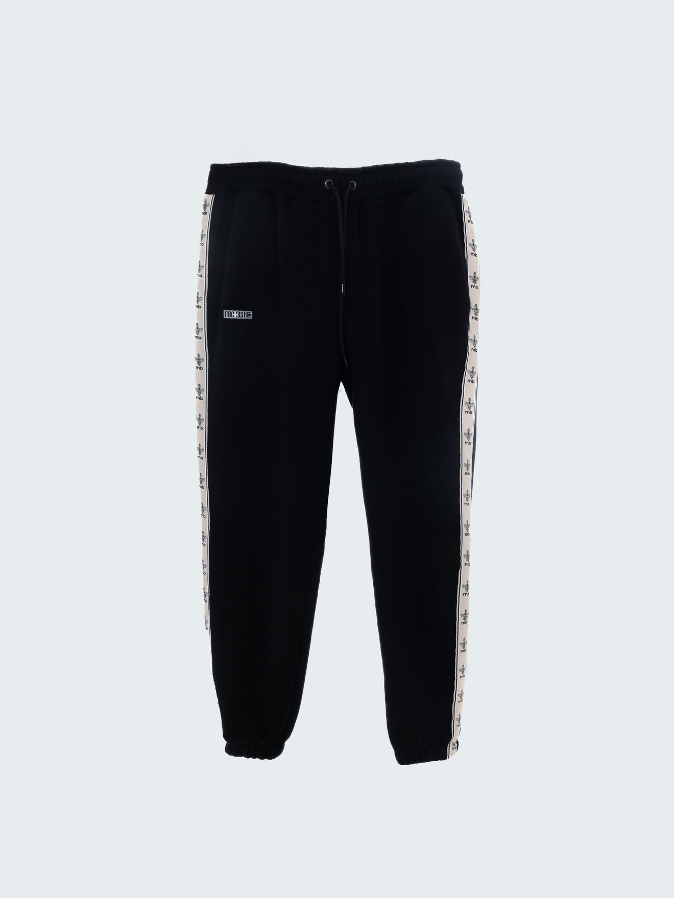 MagicBee Beige Tape Pants - Black - magicbee-clothing