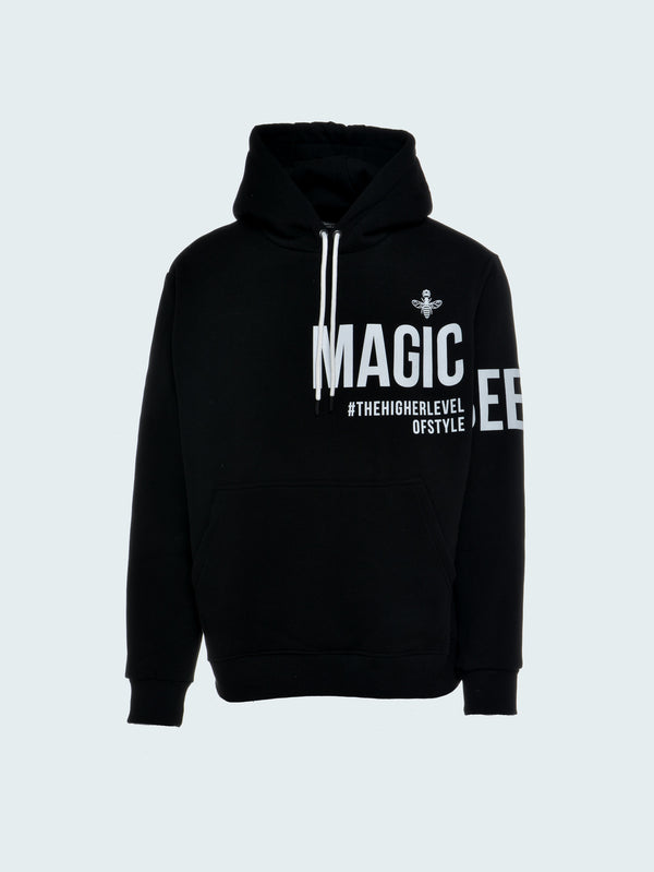 MagicBee Sleeves Logo Hoodie - Black