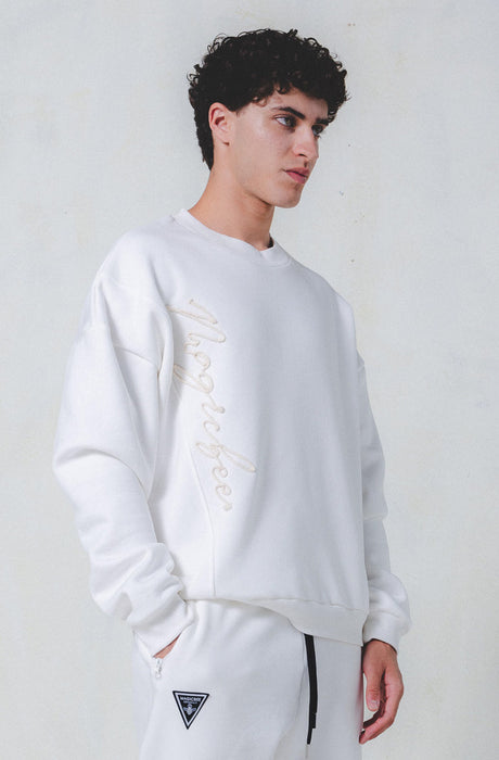 MagicBee Cord Signature Sweatshirt - Off White