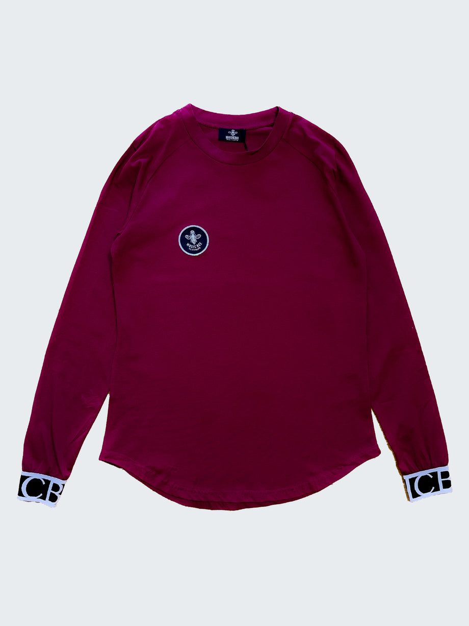 MagicBee Elastic Long Sleeve - Burgundy (Φθινοπωρινό Ύφασμα)