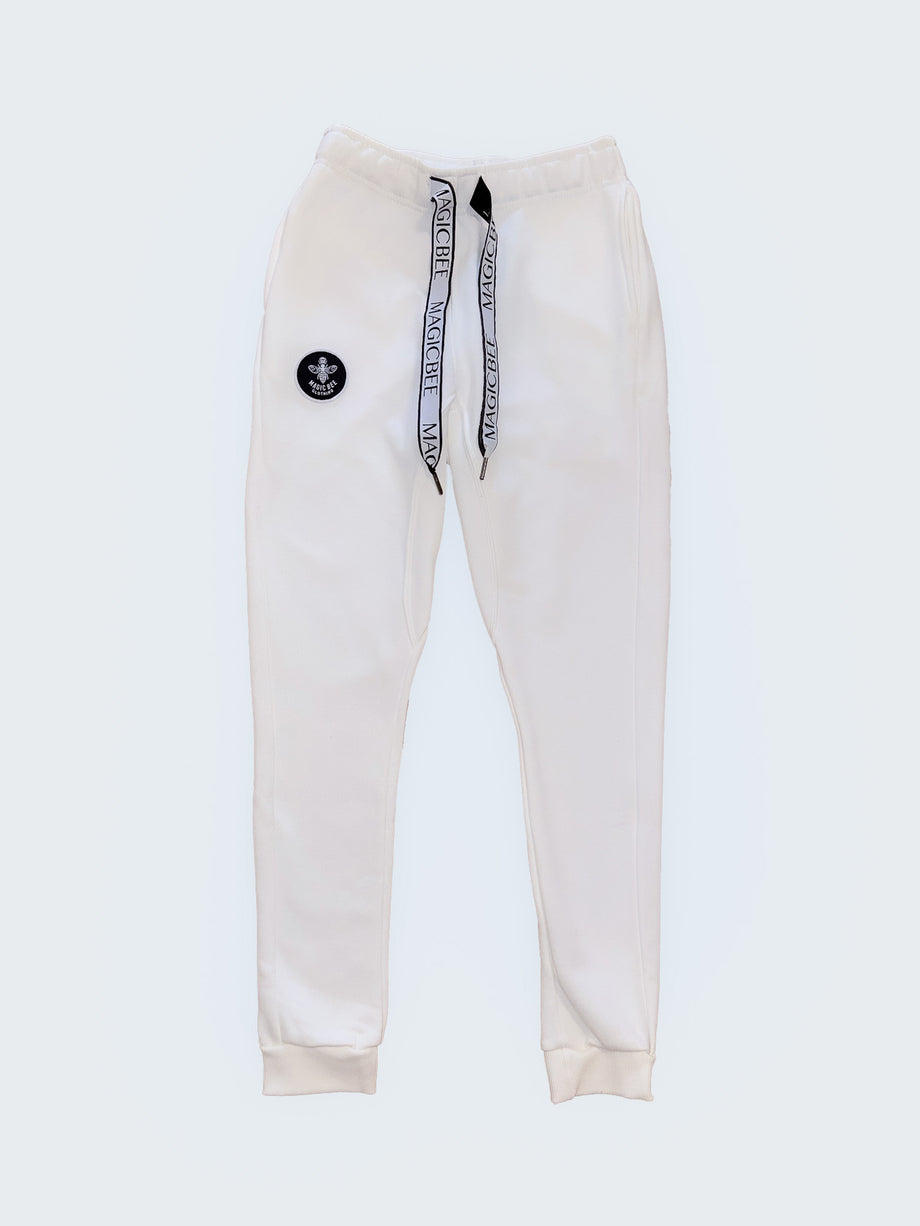 MagicBee Logo Cord Pants - Off White