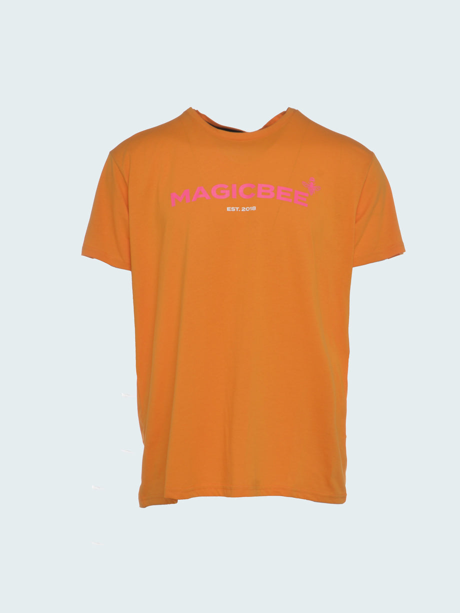 Camiseta con cinta en relieve MagicBee - Blanco