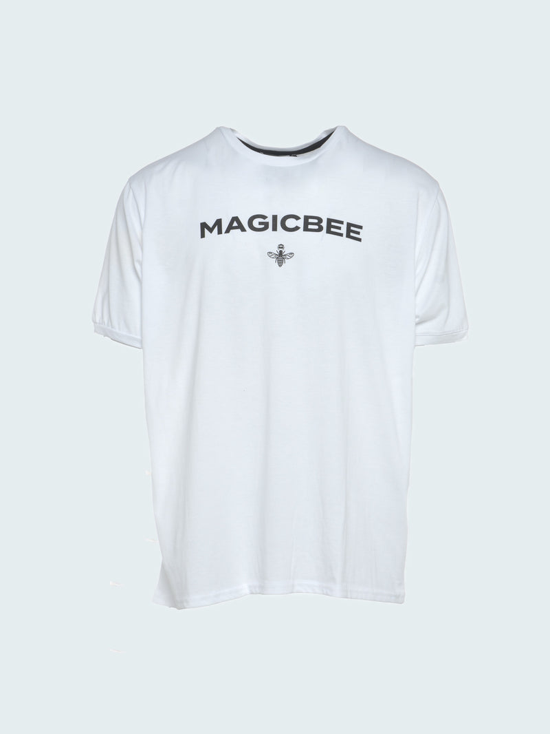 MagicBee Printed Logo Tee - White
