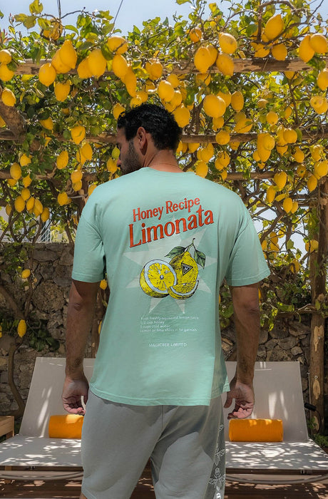 MagicBee Unisex Oversized Limonata Tee - Pistachio (Limited Edition)