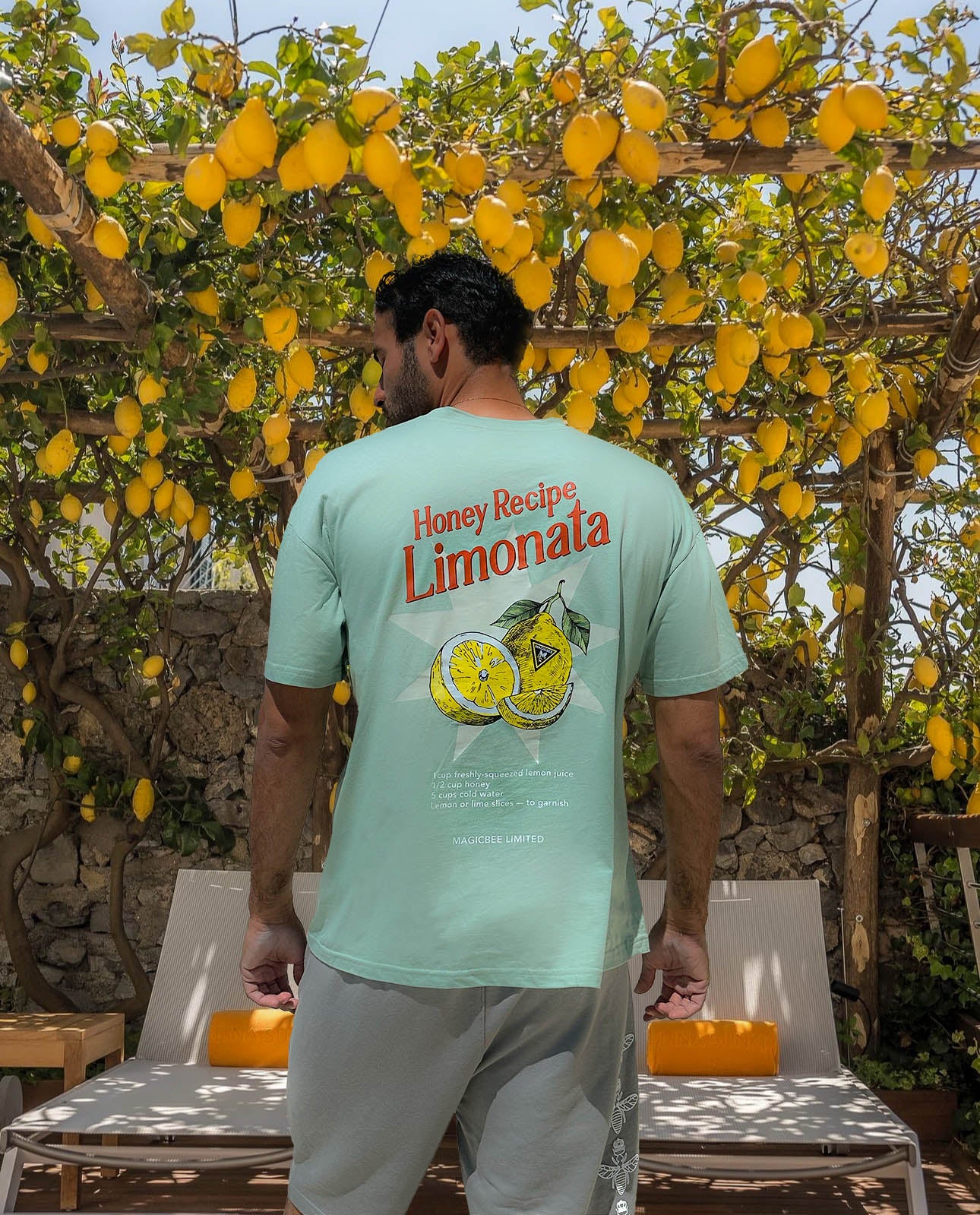 MagicBee Unisex Oversized Limonata Tee - Pistachio (Limited Edition)