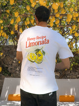 MagicBee Unisex Oversized Limonata Tee - White (Limited Edition)