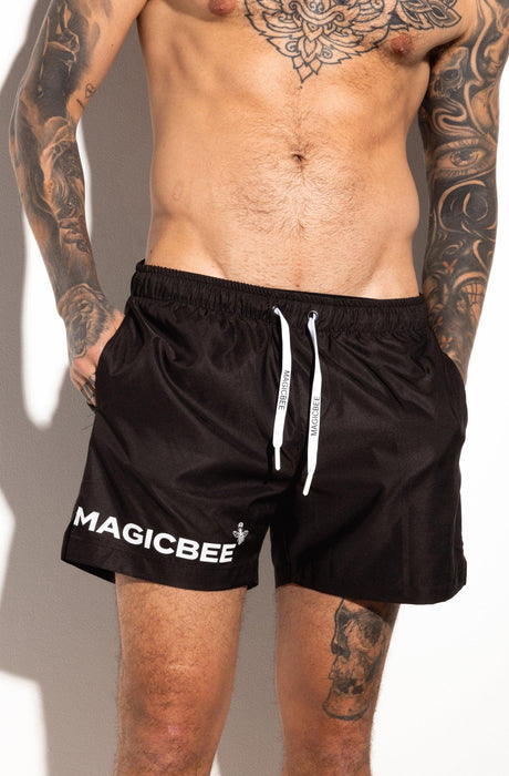 MagicBee Logo Swim Short - Black - magicbee-clothing