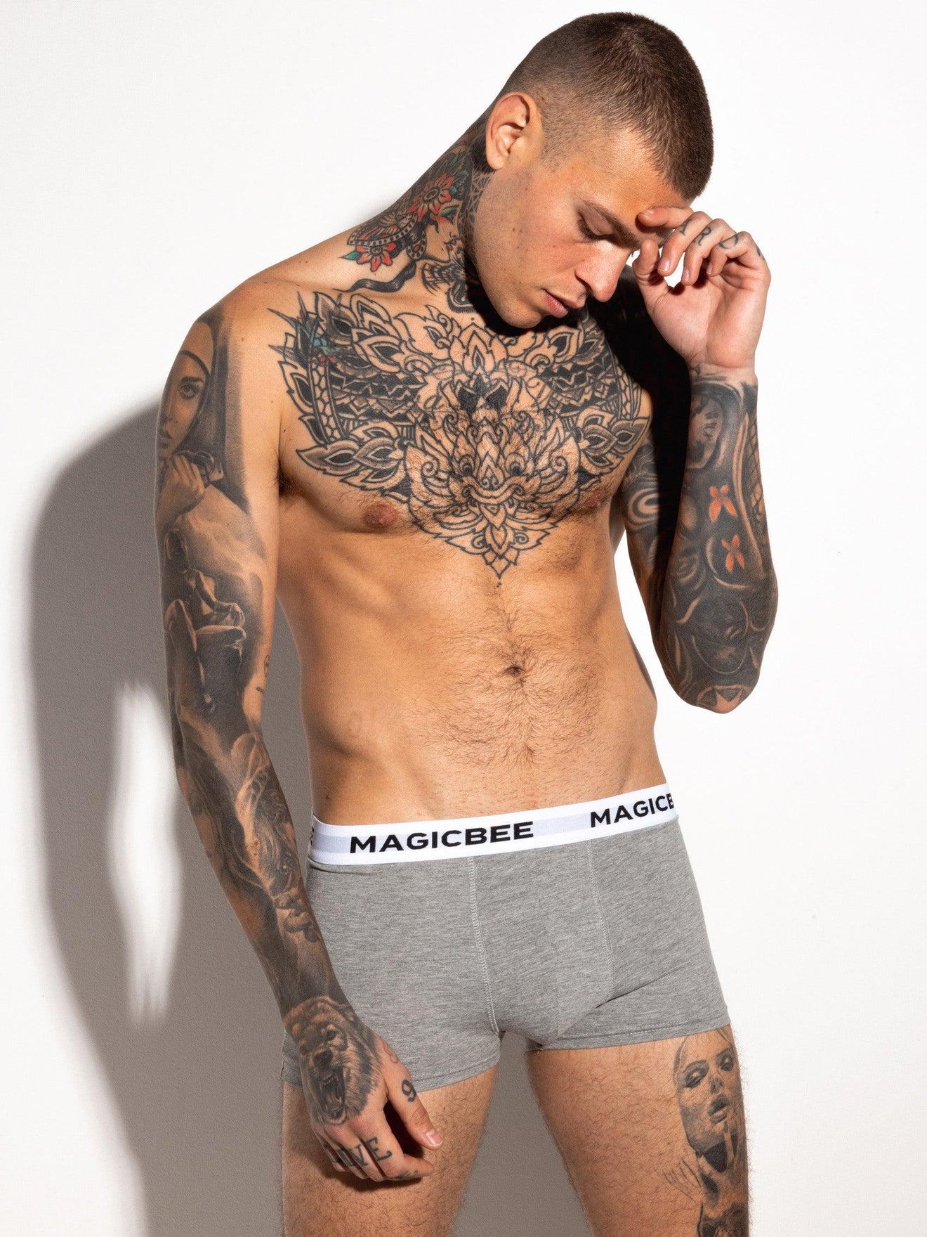 MagicBee (3 PACK) Boxer - Black/White/Grey - magicbee-clothing