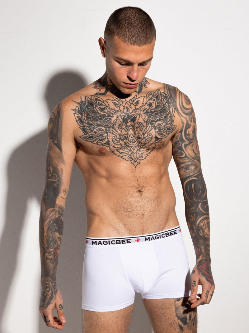 MagicBee (3 PACK) Boxer - Taupe/White/Black