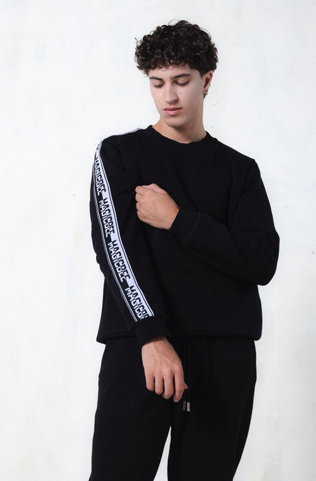 MagicBee Side Tape Sweatshirt - Black