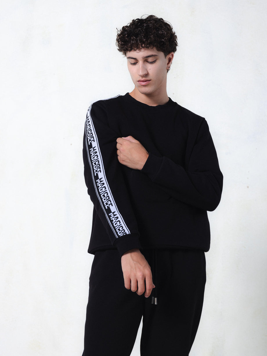 MagicBee Side Tape Sweatshirt - Black