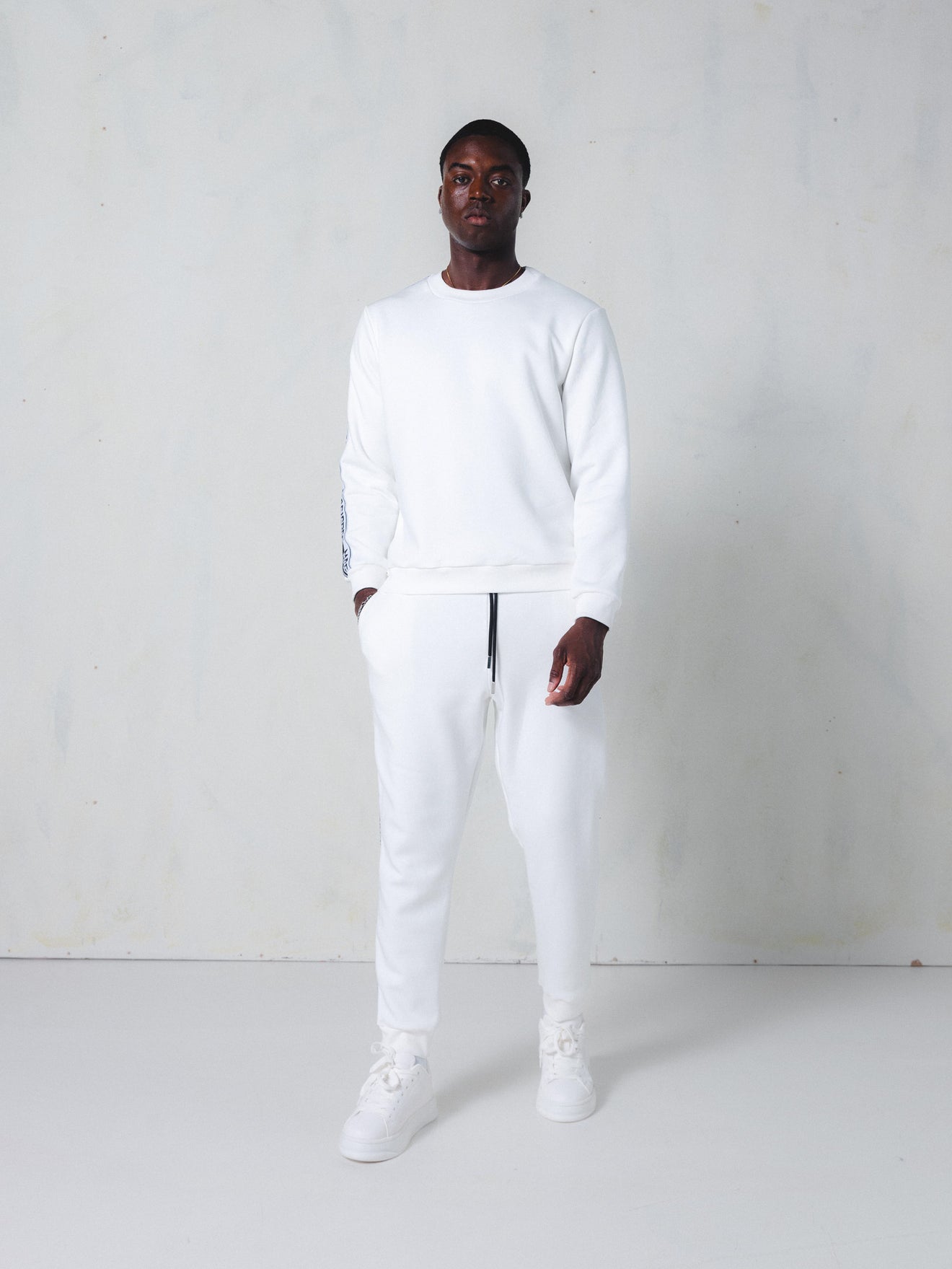 MagicBee Side Tape Sweatshirt - Off White