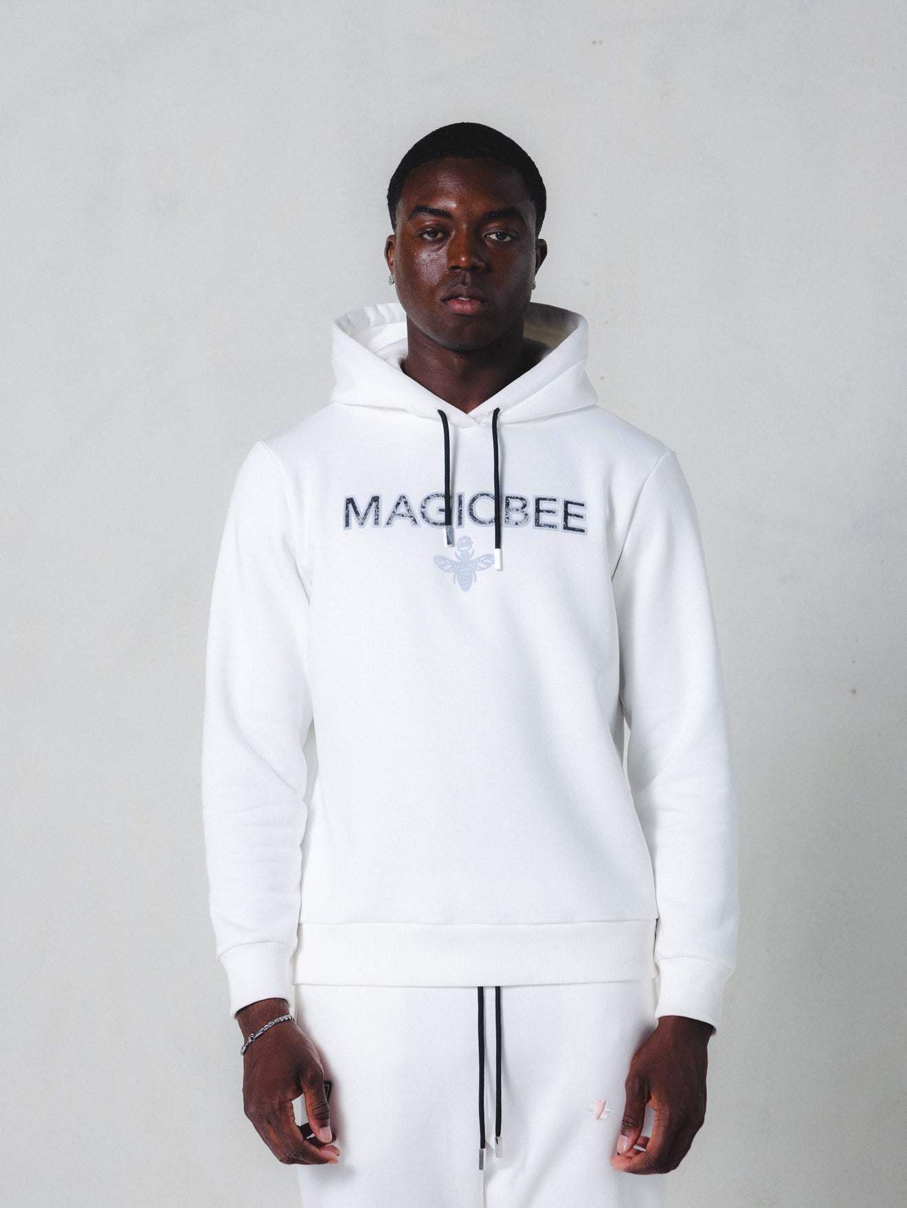 MagicBee Essential Logo Hoodie - Off White