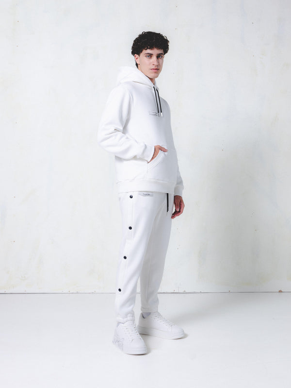 MagicBee Grosgrain Logo Hoodie - Off White