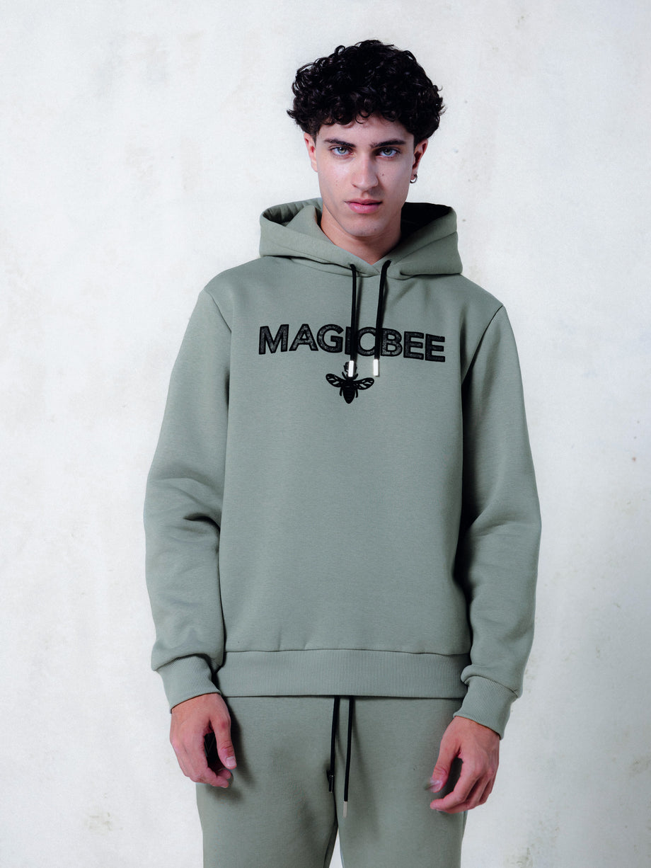 Sweat à capuche classique MagicBee - Bleu foncé